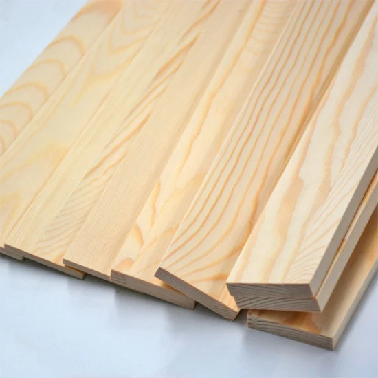 Striscia di legno decorativa all'ingrosso Pannello allentato Costruzione di legno Lucidatura Materiale quadrato in legno Materiale per pallet